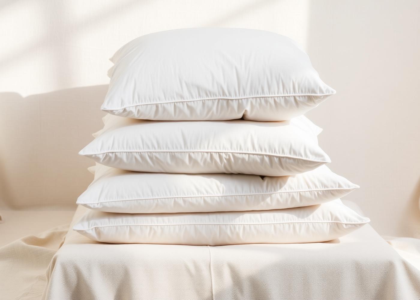 Almohadas premium apiladas